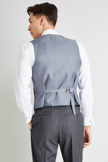 Ted Baker Tailored Fit Grey Pindot Waistcoat