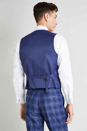 Ted Baker Blue Check Waistcoat