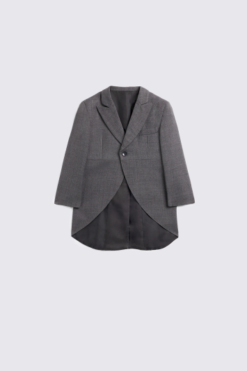 Boys Grey Twill Morningwear Tails