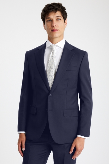 Tailored Fit Blue Twill Suit