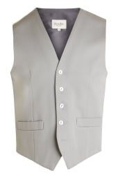 Regular Fit Dove Grey Waistcoat