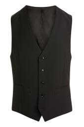 MOSS 1851 BLACK PERFORMANCE WAISTCOAT