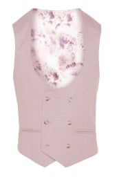 Slim Fit Quartz Pink Waistcoat