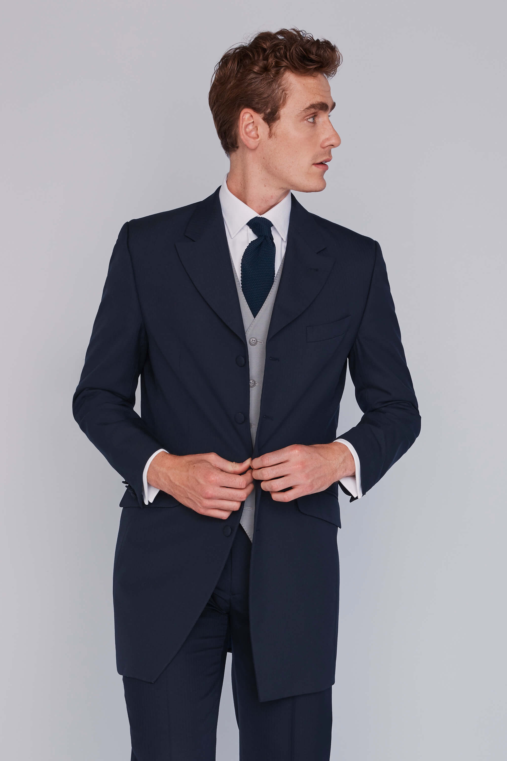 Lincoln Navy Wedding Hire Suit | Moss Hire